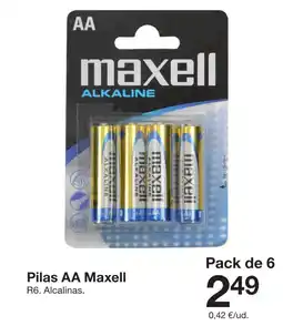 Zeeman MAXELL Pilas AA oferta