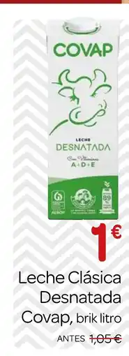 Supermercados El Jamón COVAP Leche Clásica Desnatada oferta