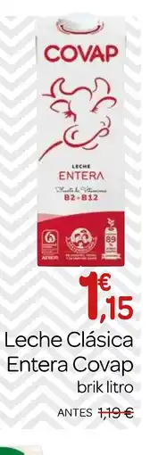 Supermercados El Jamón COVAP Leche Clásica Entera oferta