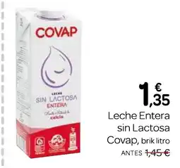 Supermercados El Jamón COVAP Leche Entera sin Lactosa oferta