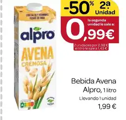Supermercados El Jamón ALPRO Bebida Avena oferta