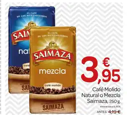 Supermercados El Jamón SAIMAZA Café Molido Natural o Mezcla oferta