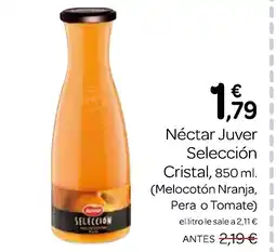 Supermercados El Jamón Néctar Juver Selección Cristal oferta