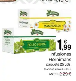 Supermercados El Jamón HORNIMANS Infusiones oferta