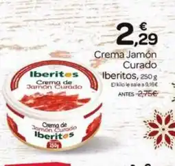 Supermercados El Jamón IBERITOS Crema de Jamón Curado oferta