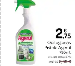Supermercados El Jamón AGERUL Quitagrasas Pistola oferta