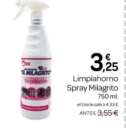 Supermercados El Jamón MILAGRITO Limpiahorno Spray oferta