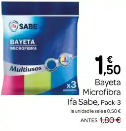 Supermercados El Jamón IFA SABE Bayeta Microfibra oferta