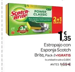Supermercados El Jamón SCOTCH BRITE Estropajo con Esponja oferta