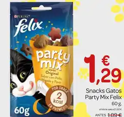 Supermercados El Jamón FELIX Snacks Gatos Party Mix oferta