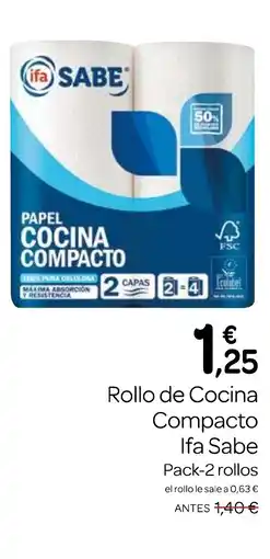 Supermercados El Jamón IFA SABE Rollo de Cocina Compacto oferta