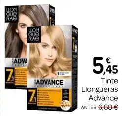 Supermercados El Jamón ADVANCE Tinte Llongueras oferta