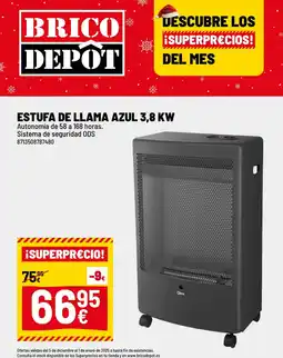 Brico Depôt Estufa de llama azul 3,8 kw oferta