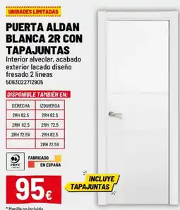 Brico Depôt Puerta aldan blanca 2r con tapajuntas oferta