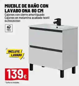 Brico Depôt Mueble de baño con lavabo ona oferta