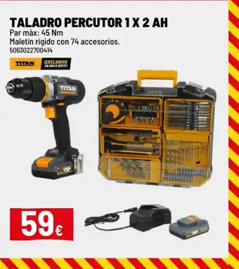 Taladro percutor 1 x 2 ah