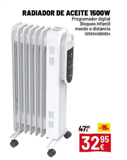 Brico Depôt Radiador de aceite 1500w oferta