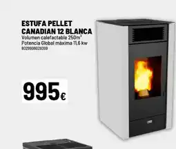 Brico Depôt Estufa pellet canadian 12 blanca oferta