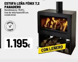 Brico Depôt Estufa leña fénix 7,2 panadero oferta