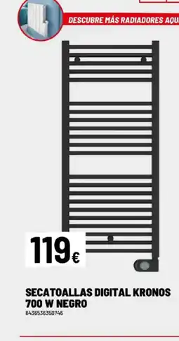 Brico Depôt Secatoallas digital kronos 700 w negro oferta