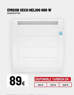 Brico Depôt Emisor seco helios 600 w oferta