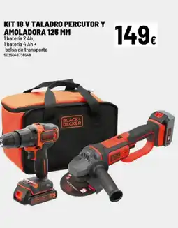 Brico Depôt Kit 18 v taladro percutor y amoladora 125 mm oferta