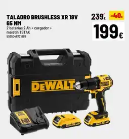 Brico Depôt Taladro brushless xr 18v 65 nm oferta
