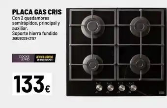 Placa gas cris