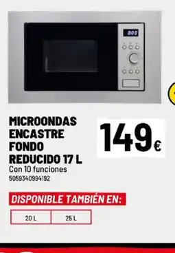 Brico Depôt Microondas encastre fondo reducido oferta
