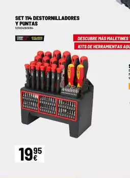 Brico Depôt Set 114 destornilladores y puntas oferta
