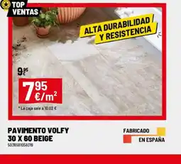 Brico Depôt Pavimento volfy 30 x 60 beige oferta