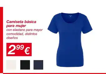 Camiseta básica para mujer
