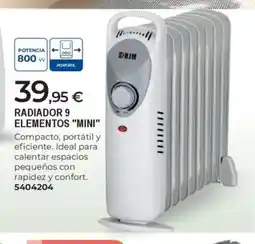 BigMat Radiador 9 elementos mini oferta