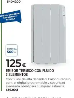 BigMat Emisor térmico con fluido 3 elementos oferta