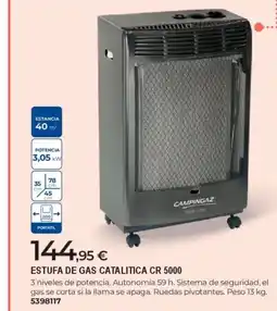 BigMat Estufa de gas catalitica cr 5000 oferta
