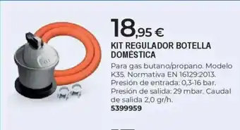BigMat Kit regulador botella doméstica oferta