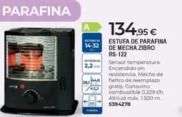 BigMat Estufa de parafina de mecha zibro rs-122 oferta