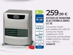 BigMat Estufa de parafina electrónica zibro lc-32 oferta