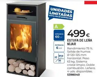 BigMat Estufa de leña níjar oferta