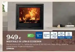 BigMat Insertable de leña 65 ecodesign oferta