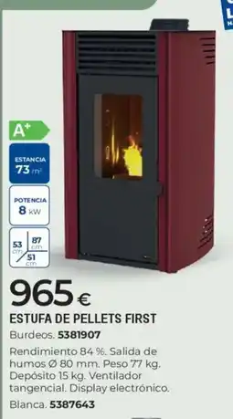 BigMat Estufa de pellets first oferta