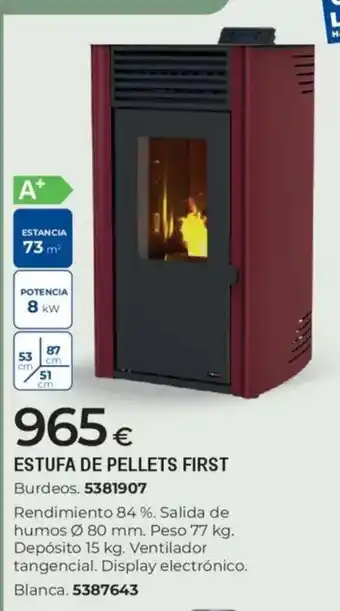 Estufa de pellets first