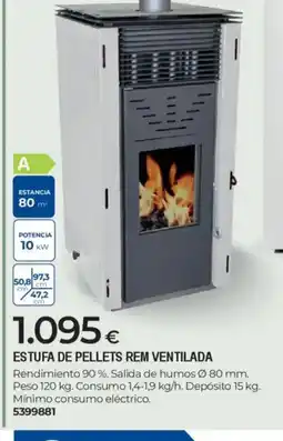 BigMat Estufa de pellets rem ventilada oferta