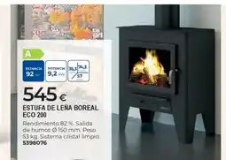 BigMat Estufa de leña boreal eco 200 oferta