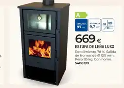 BigMat Estufa de leña luxx oferta