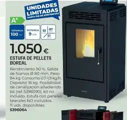 BigMat Estufa de pellets boreal oferta