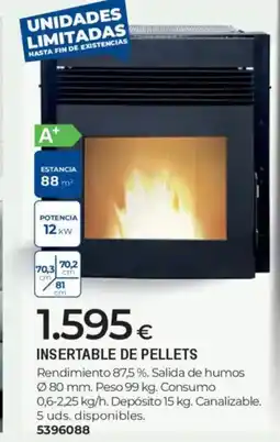 BigMat Insertable de pellets oferta