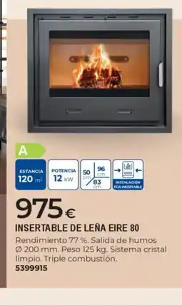 BigMat Insertable de leña eire 80 oferta
