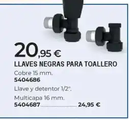 BigMat Llaves negras para toallero oferta