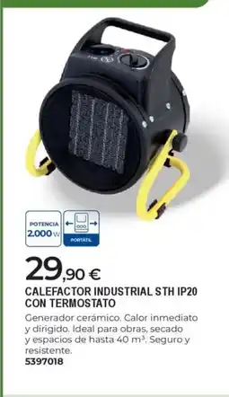 BigMat Calefactor industrial sth ip20 con termostato oferta